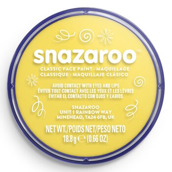 SNAZAROO FACE PAINT 18ML BRIGHT YELLOW