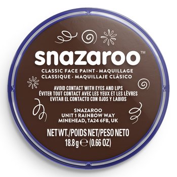 SNAZAROO FACE PAINT 18ML DARK BROWN
