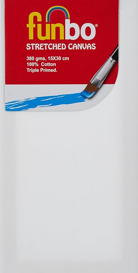 Funbo - Stretched Canvas 380gms -15x30cm