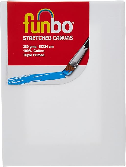 Funbo - Stretched Canvas 380gms - 24x30cm