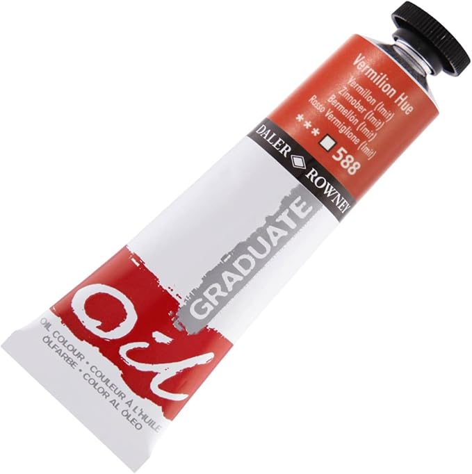 Daler-Rowney Graduate Oil Paint  38ml  Vermilion Hue
