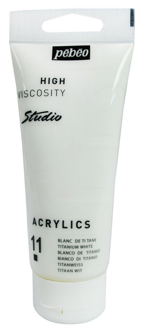 Pebeo -Acrylic Fine Studio Acrylics White 250 ml