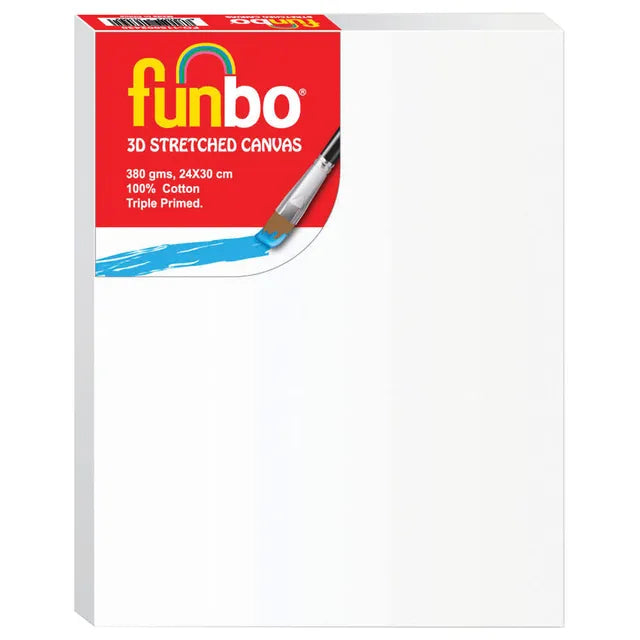 Funbo Stretched 3D Canvas 380gms 24x30cm
