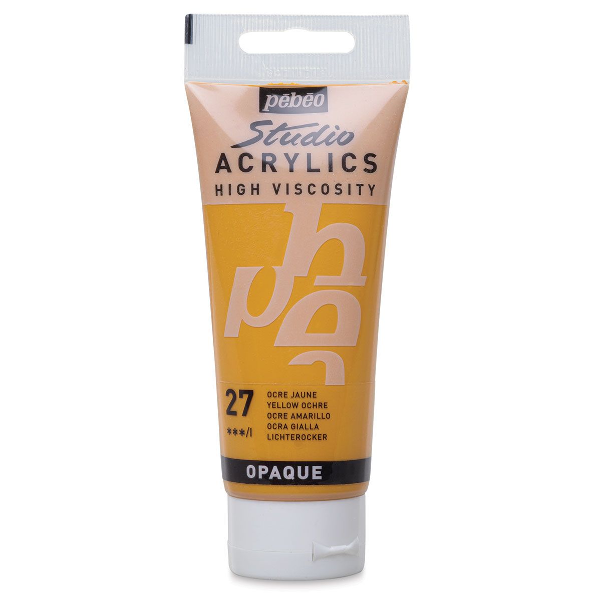 Pebeo High Viscosity Studio Acrylics - Yellow Ochre Tube of 100 ML