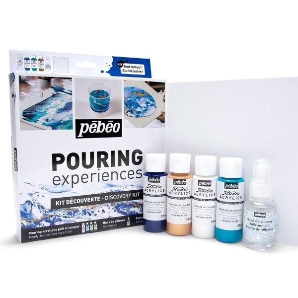 Pebeo Studio Acrylics Pouring Experiences Discovery Kit