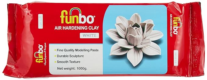 Funbo Modelling Clay 1000g White