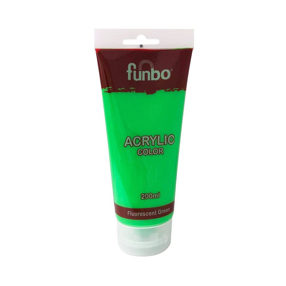Funbo Acrylic Tube 200 ml Fluorecent Green