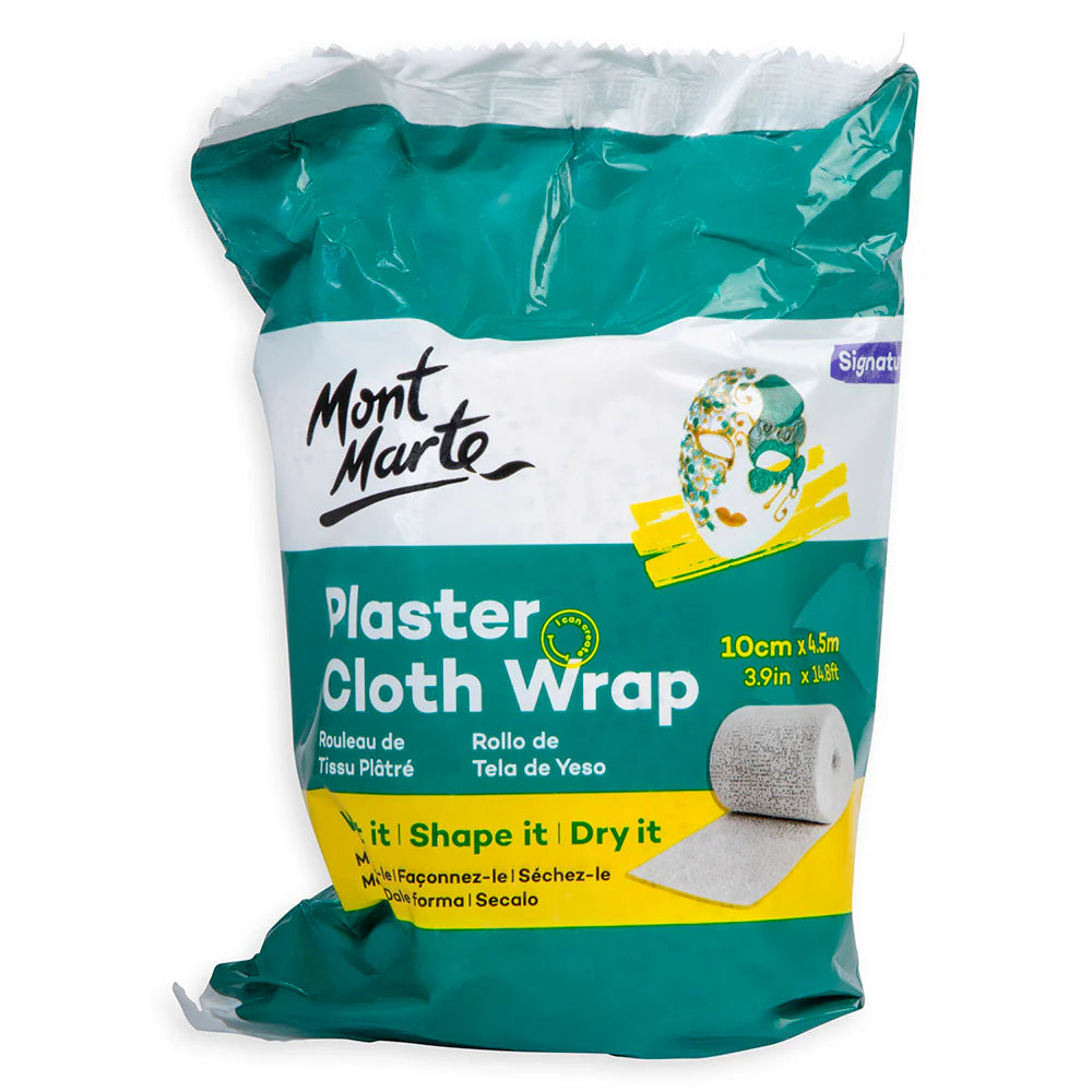 Mont Marte Signature Plaster Cloth Wrap 10Cm X 4.6M (3.9In X 14.8Ft)