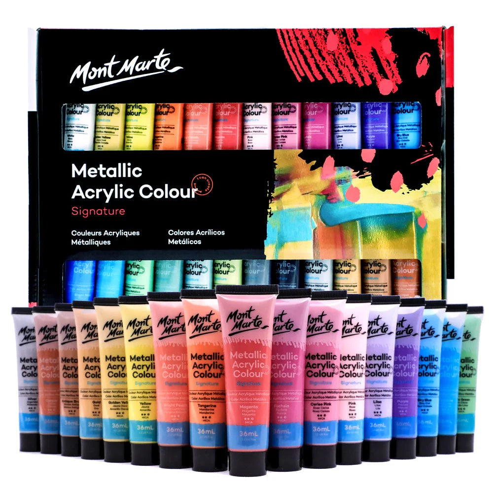 Mont Marte Signature Acrylic Paint Set 24Pc X 36Ml