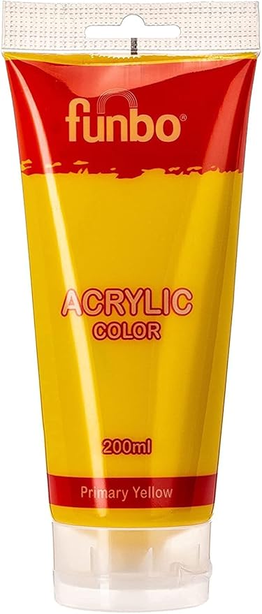 Funbo Acrylic Tube 200 ml Primary Yellow