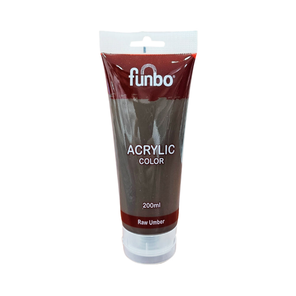 Funbo Acrylic Color Tube 200ML Raw Umber