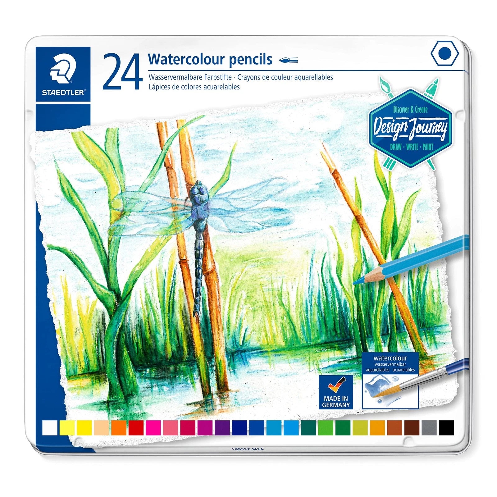 STAEDTLER  Box of 24 Assorted Watercolor Pencils