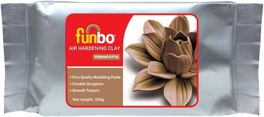 Air Hardening Clay 250 Gms Terracota