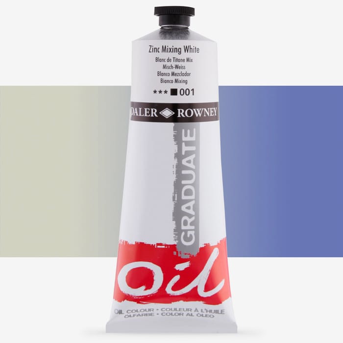 Daler-Rowney Graduate Oil Paint  200ml Zinc Mixing White