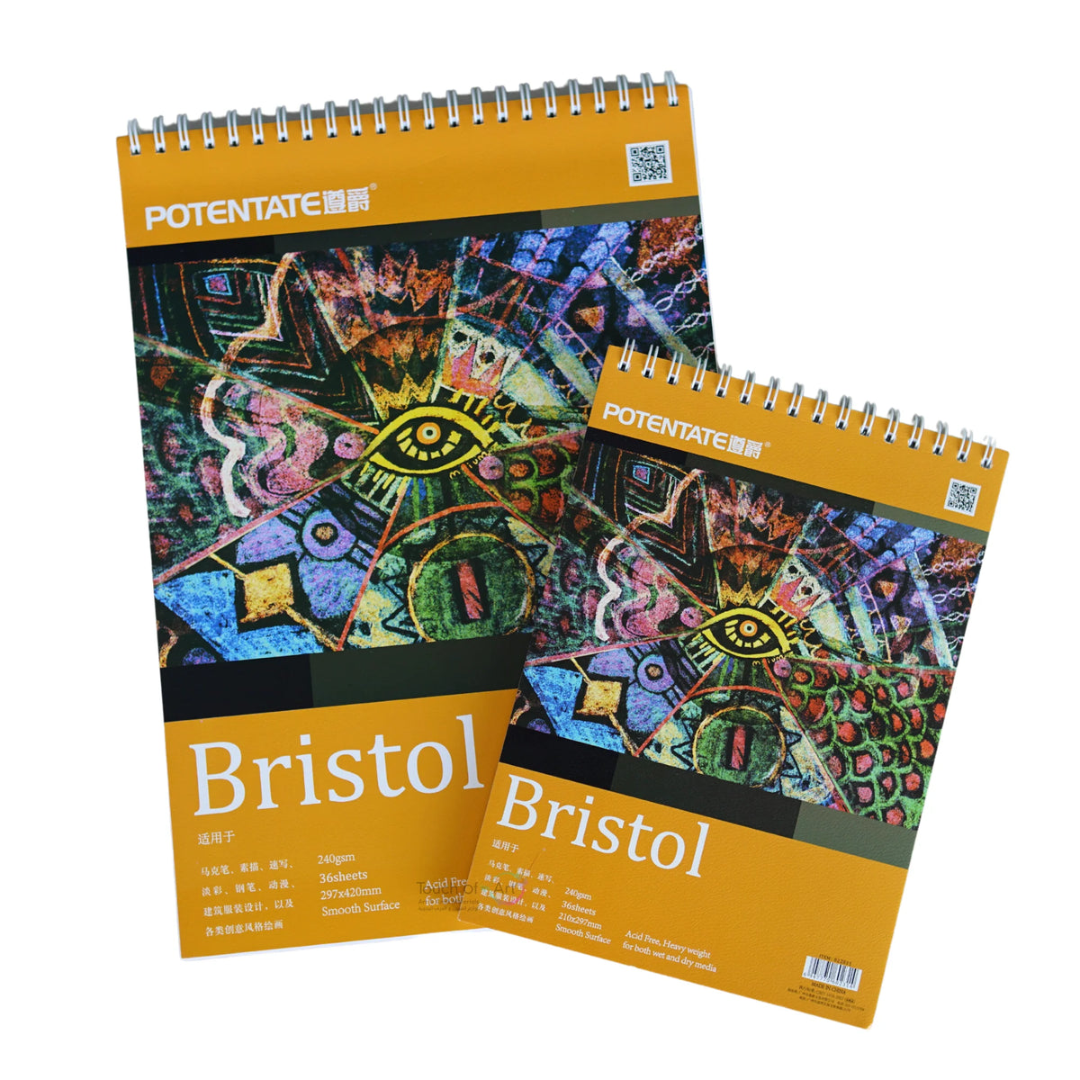 POTENTATE BRISTOL PAPER 240 GSM 36 SHEETS WIRE A4