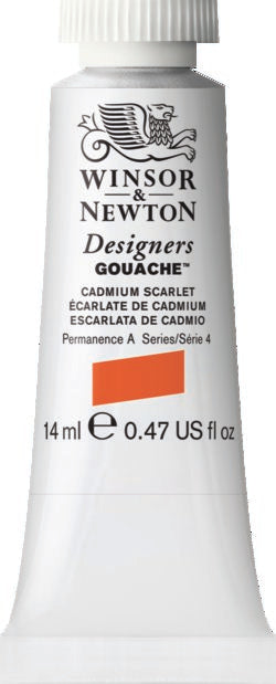 Winsor & Newton Gouache Cadmium Scarlet 14ml