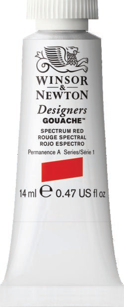 WINSOR & NEWTON GOUACHE SPECTRUM RED 14ML