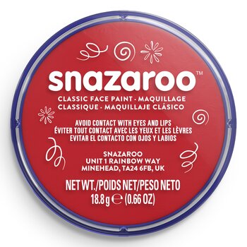 SNAZAROO FACE PAINT 18ML BRIGHT RED
