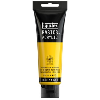 LIQUITEX BASICS ACRYLIC CADMIUM YELLOW MEDIUM HUE 118ML