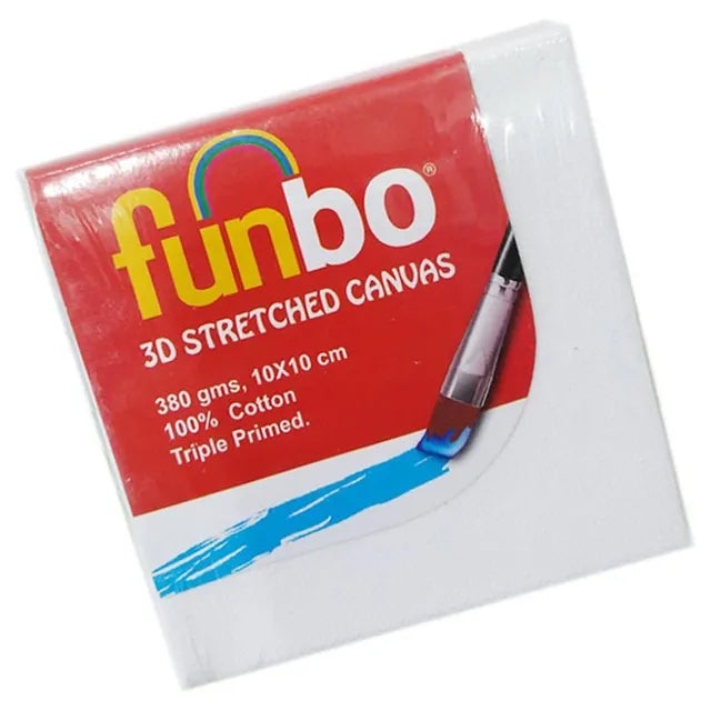 Funbo Stretched 3D Canvas 380gms 10x10cm
