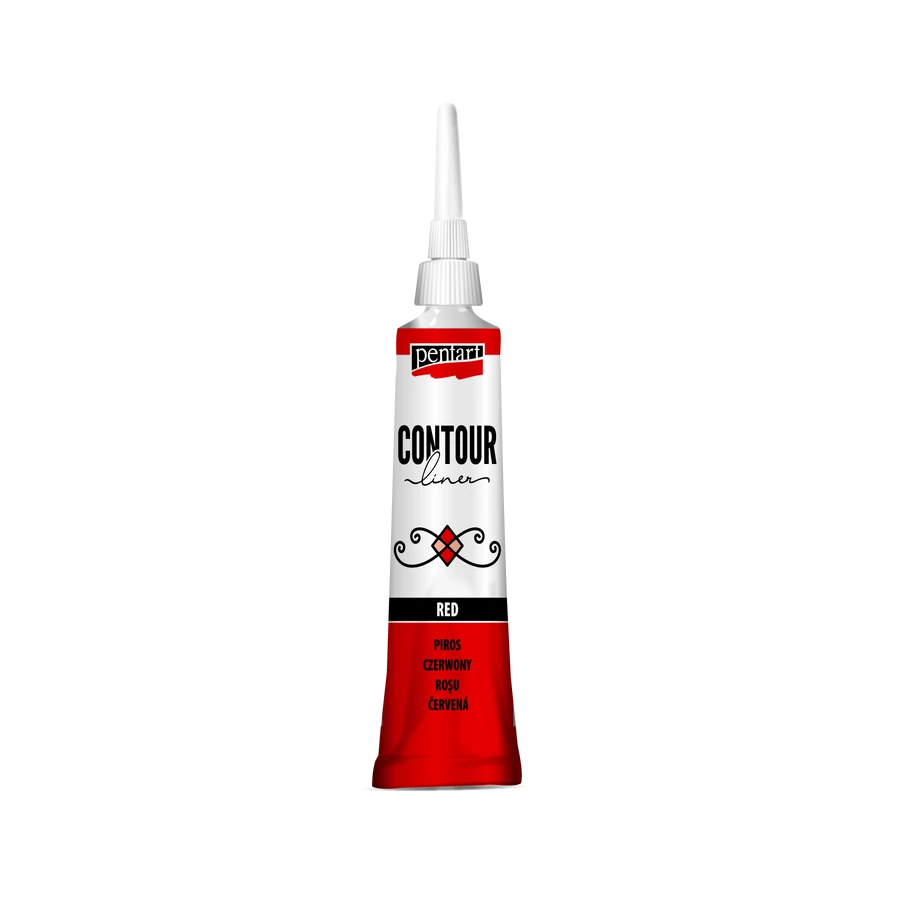 Pentart Contour Liner 20 Ml Red