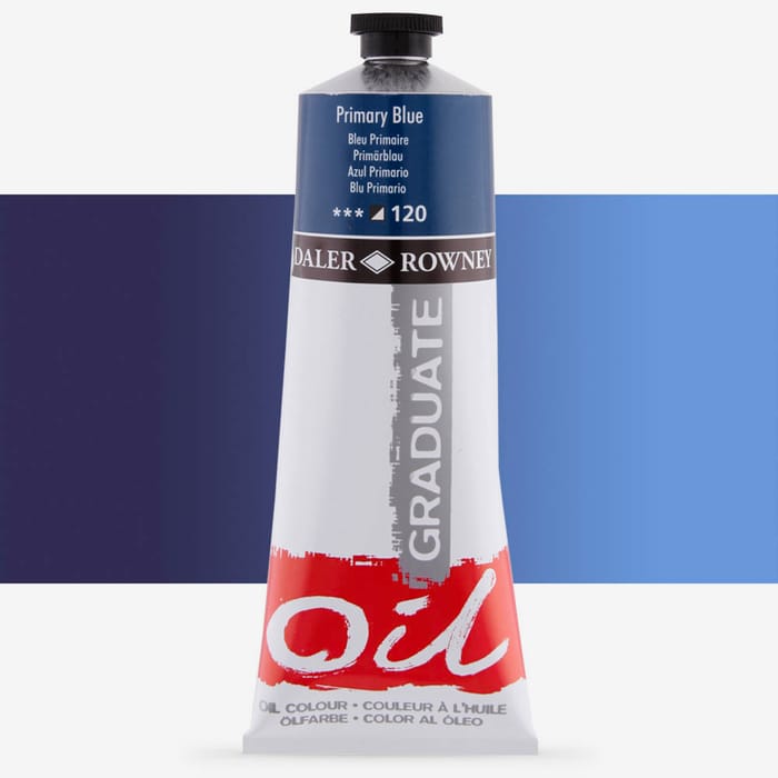 Daler-Rowney  Graduate Oil Paint  200ml Primary Blue