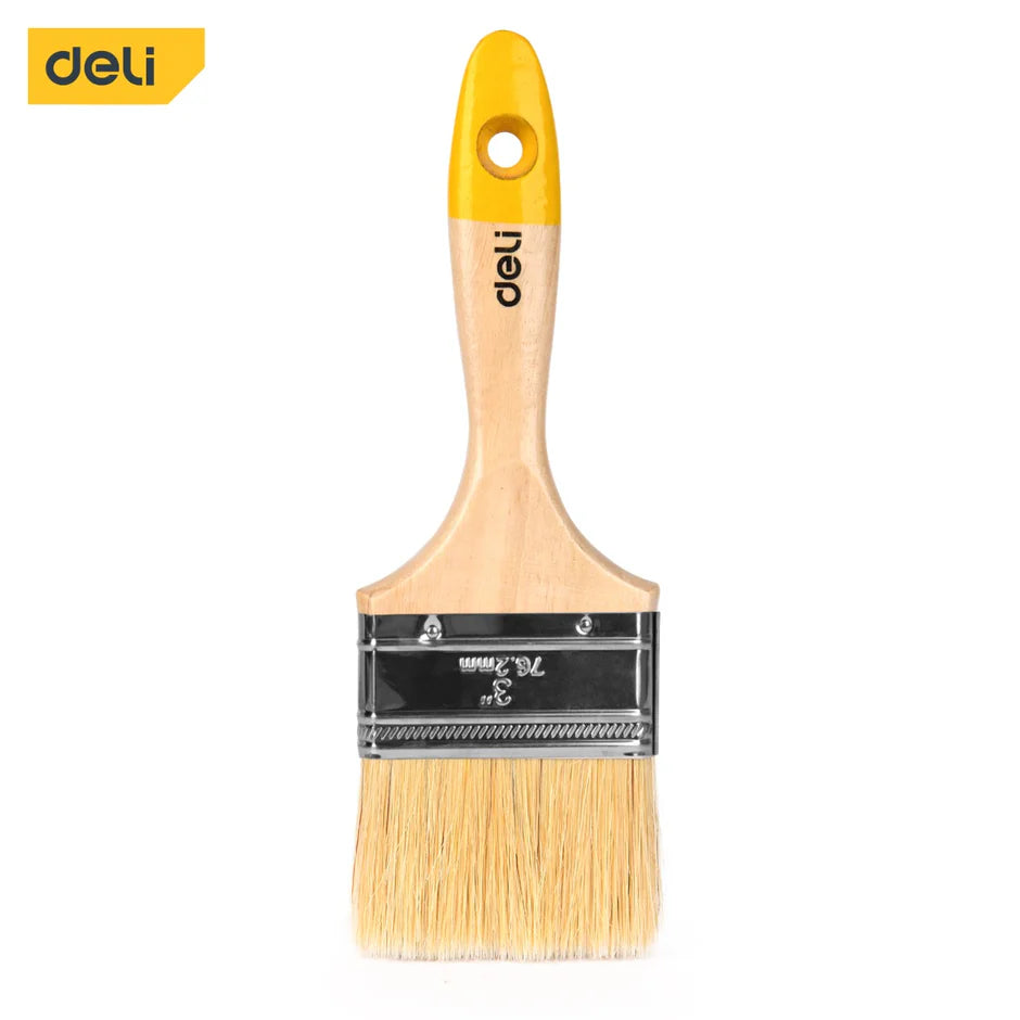 Deli Wooden Handle Paint Brush 3 EDL509123