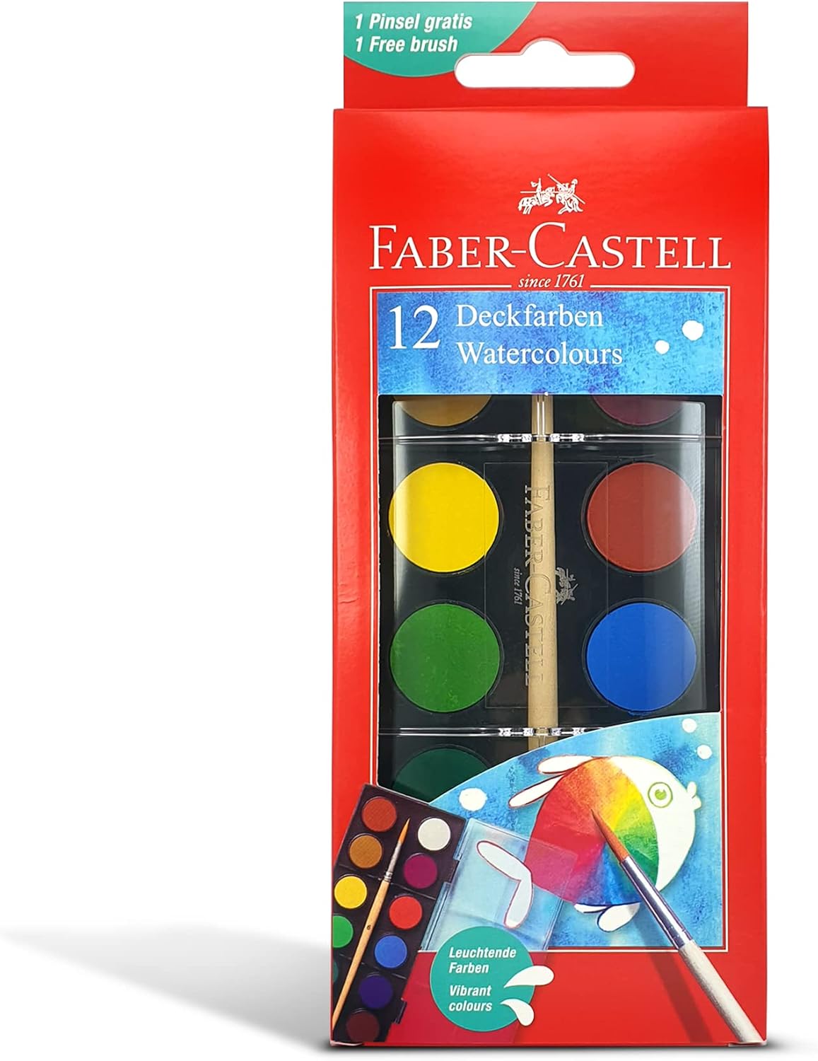 FABER CASTLE WATERCOLORS 12 COLRS
