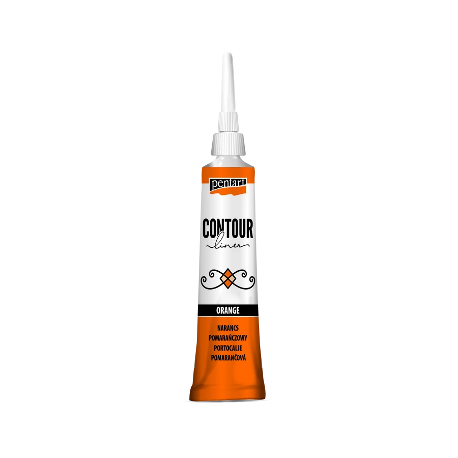 Pentart Contour Liner 20 Ml Orange