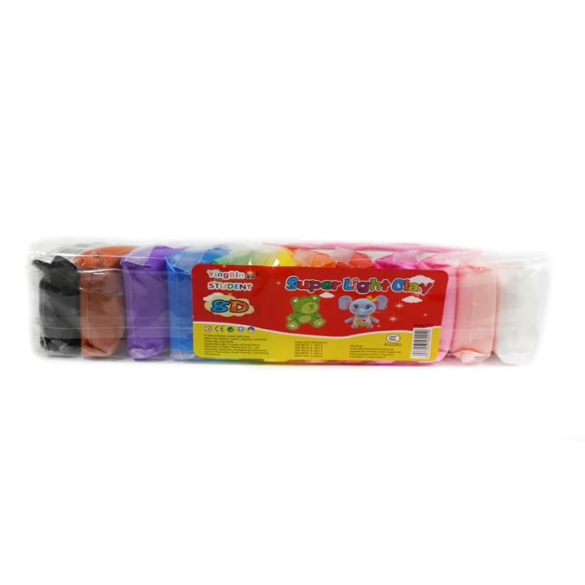 Kids Super Colored Clay Set - 12 Pieces