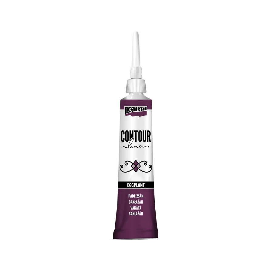 Pentart Contour Liner 20 Ml Eggplant