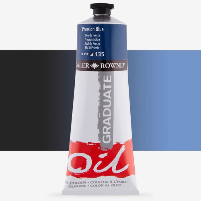 Daler-Rowney Graduate Oil Paint 200ml  Prussian Blue