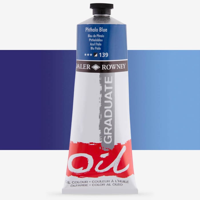 Daler-Rowney Graduate Oil Paint 200ml Phthalo Blue
