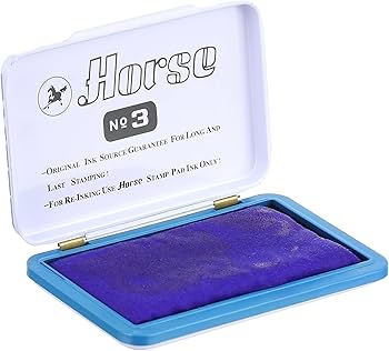 STAMP PAD BLUE HORSE