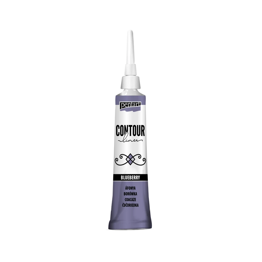 Pentart Contour Liner 20 Ml Blueberry