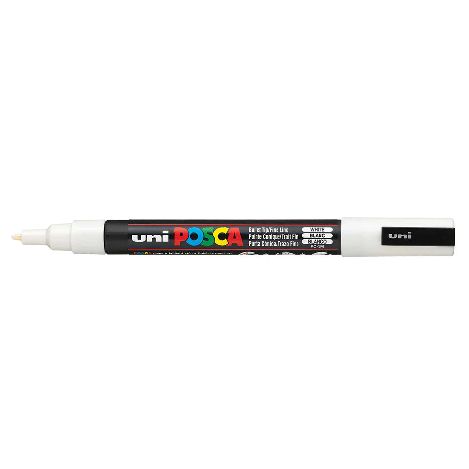 POSCA MARKER LINE WIDTH 3 MM PC-3M WHITE