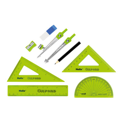 Helix Oxford Geo Maths Set Green