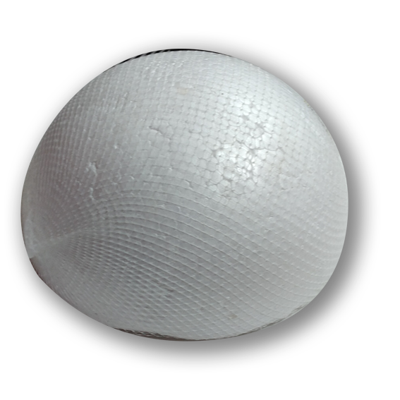 THERMOCOL SEMI CIRCLE BALL 20CM