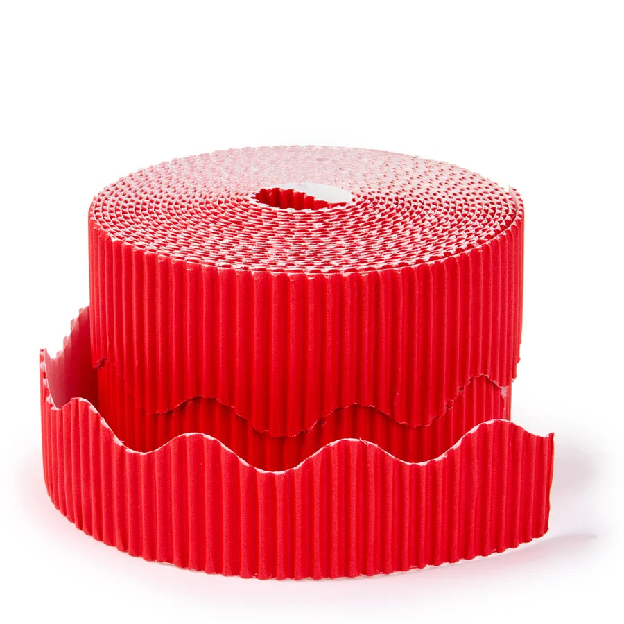 CORRUGATED RED COLOR BOARDER ROLL 10X7.5M