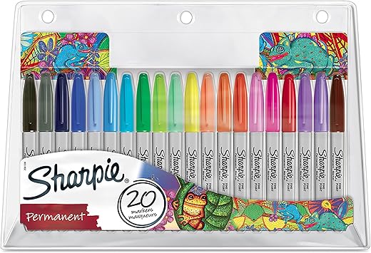 Sharpie Permanent Marker Set  Colour Assortment 20 pcs
