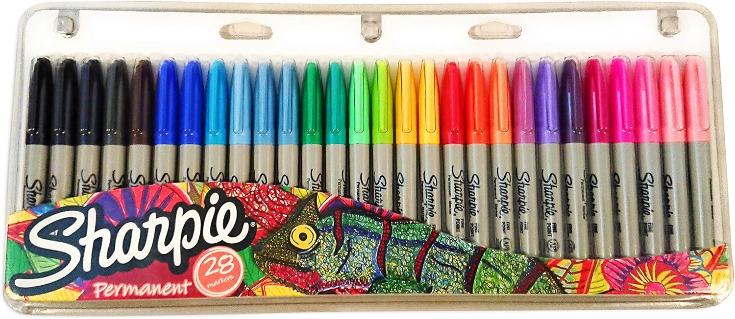 Sharpie 28 Pack Fine Permanent Markers.