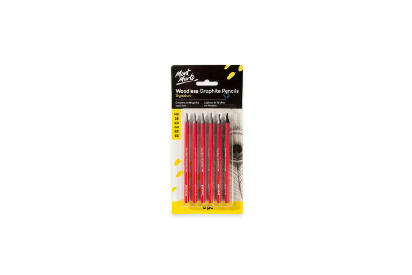 Mont Marte Woodless Graphite Pencils Signature 6pc