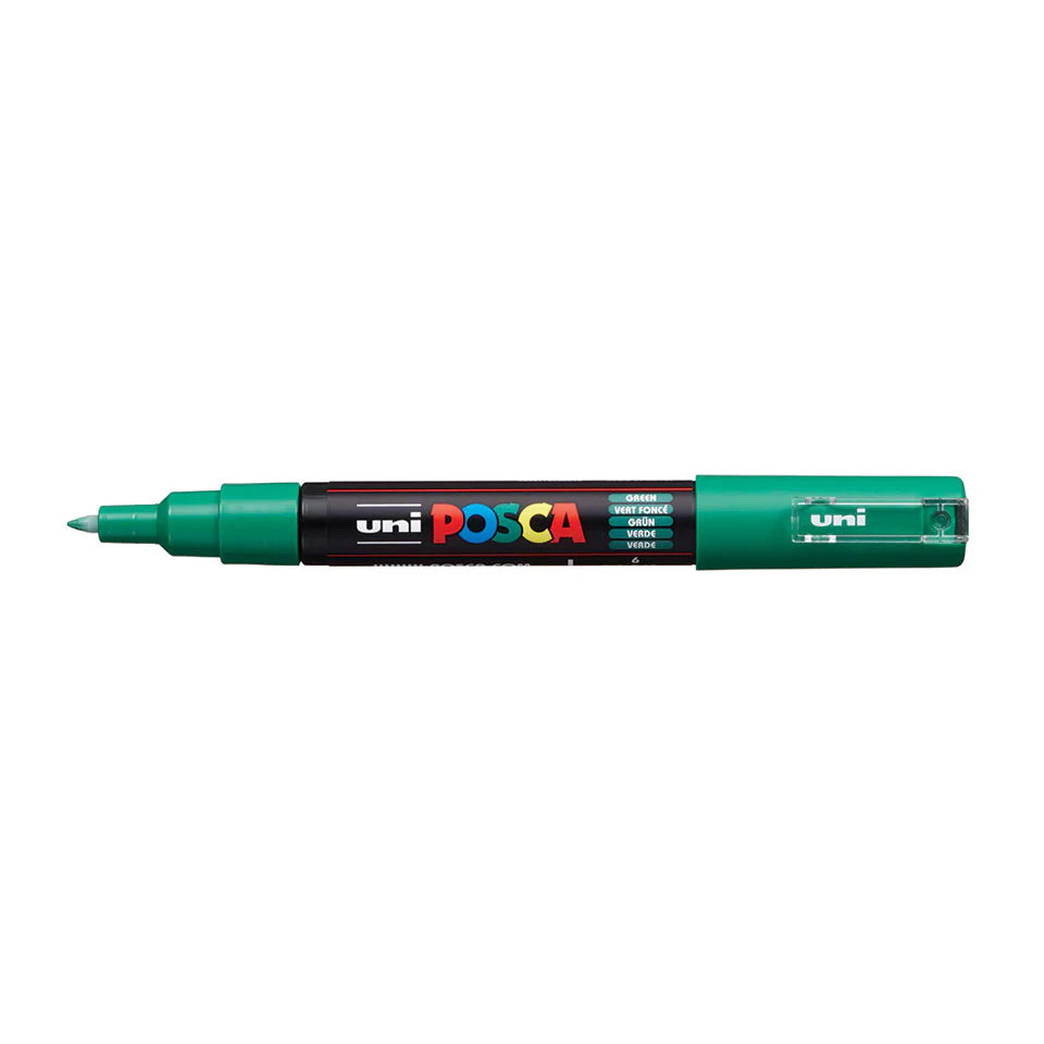 POSCA MARKER LINE WIDTH: 0.7 MM,  PC-1 GREEN