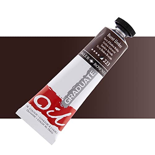 Daler-Rowney Graduate Oil Paint Burnt Umber - 38ml