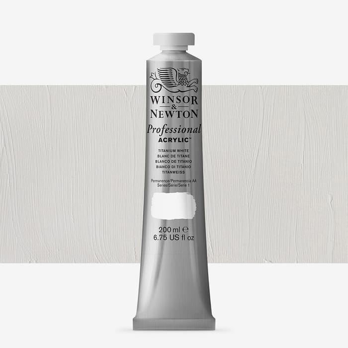 Winsor & Newton Professional  Acrylic Paint  200ml Titanium White
