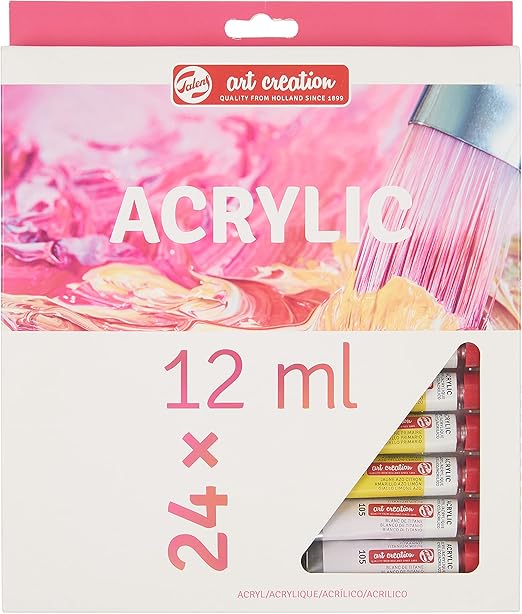 Talens Set Of 24 Pieces Art Creation Acrylic - Multicolor, 12 Ml