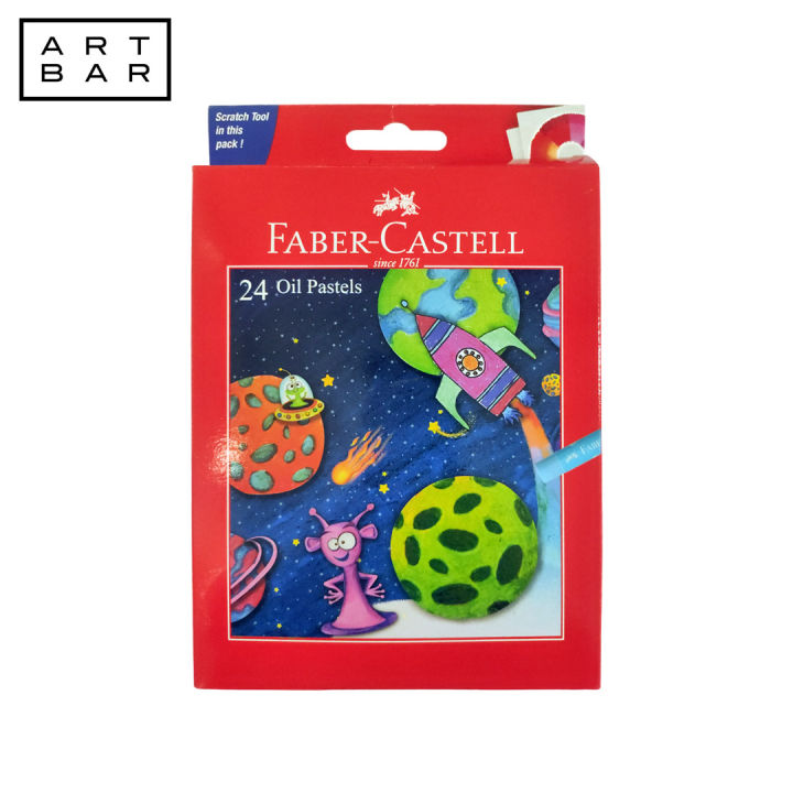 FABER CASTLE OIL PASTEL 24 COLOR 60 MM ROUND