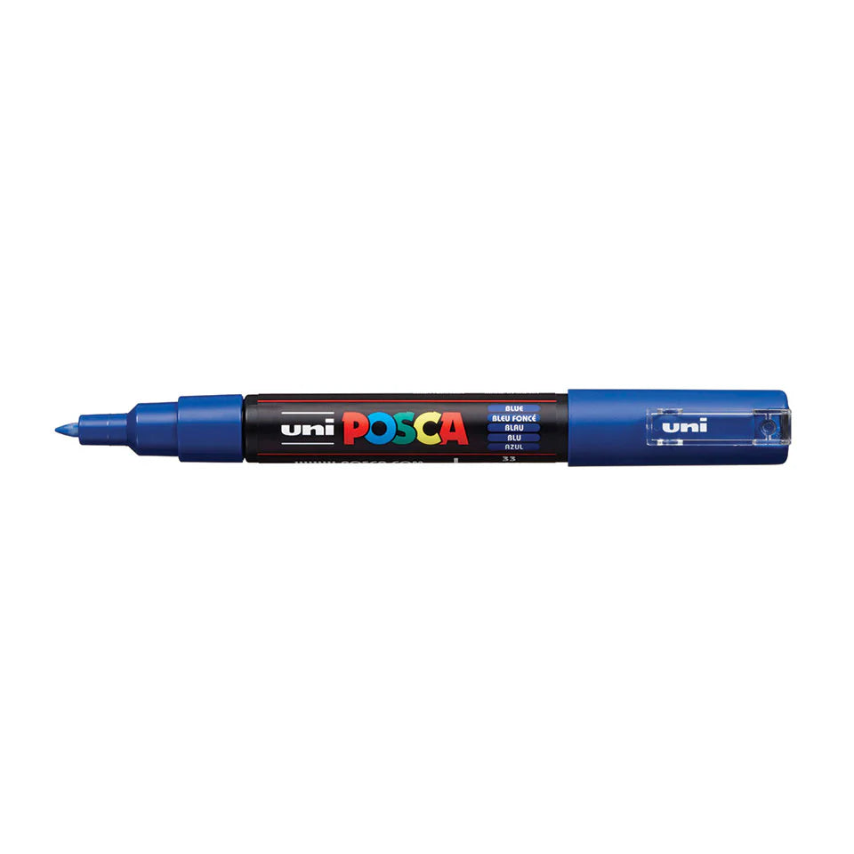 POSCA MARKER LINE WIDTH: 0.7 MM,  PC-1 BLUE