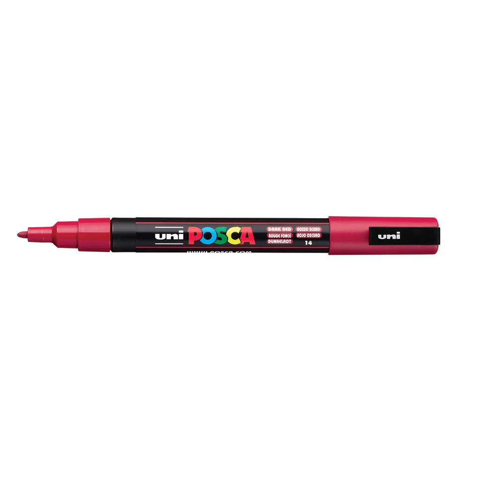 POSCA MARKER LINE WIDTH PC-3M DARK RED