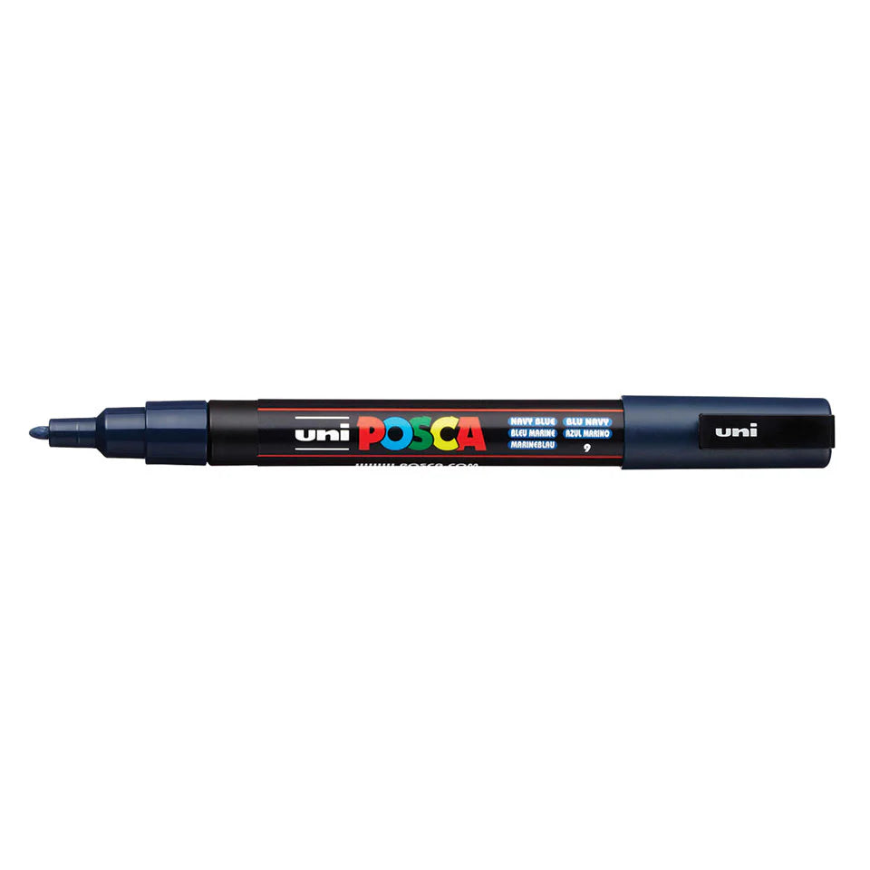 POSCA MARKER LINE WIDTH PC-3M NAVY BLUE